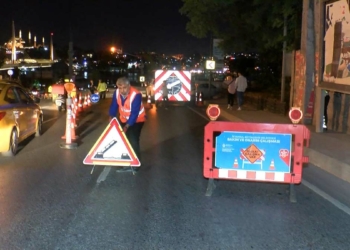 Atatürk Köprüsü trafiğe kapatıldı