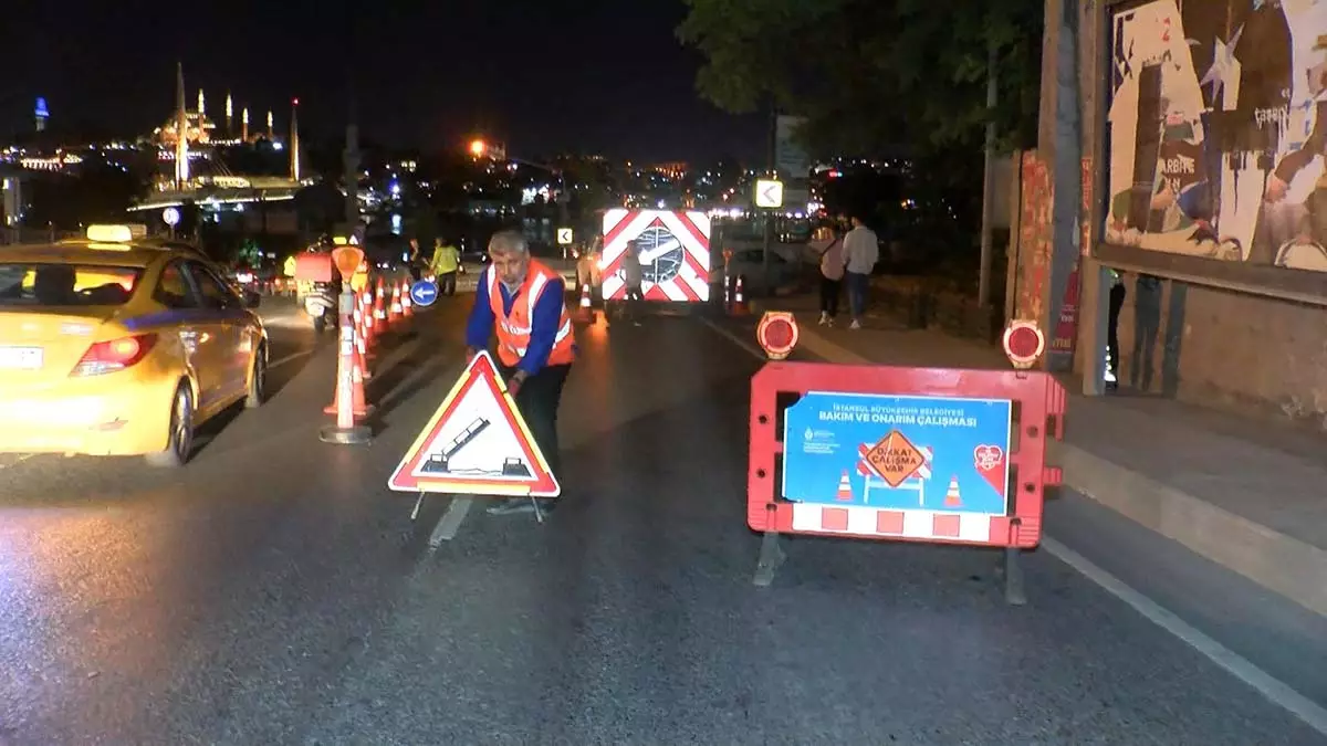 Atatürk köprüsü trafiğe kapatıldı