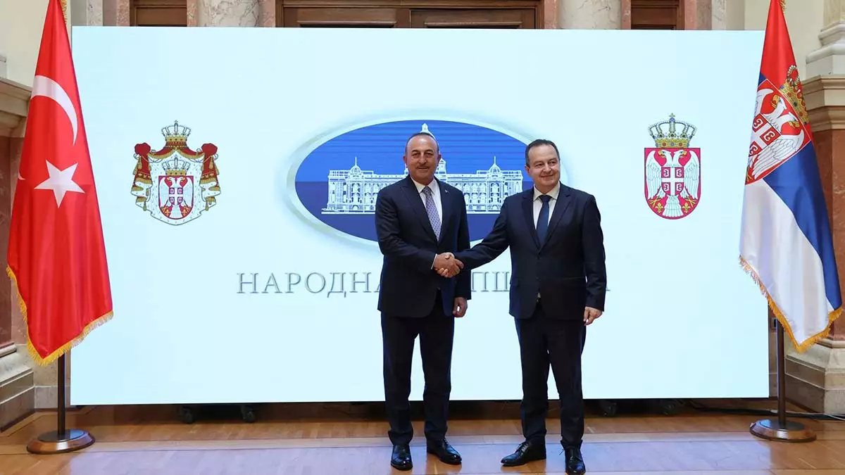 Çavuşoğlu, sırbistan meclis başkanı ile görüştü