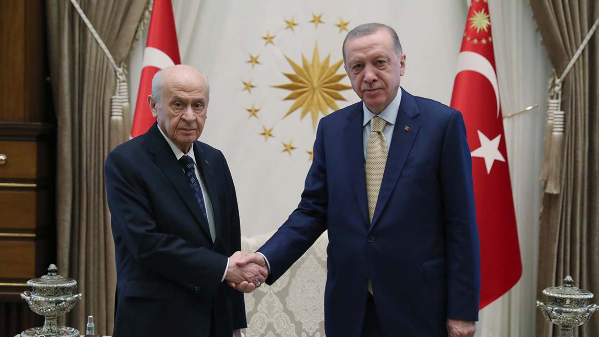 Cumhurbaşkanı Erdoğan Bahçeli'yi kabul etti