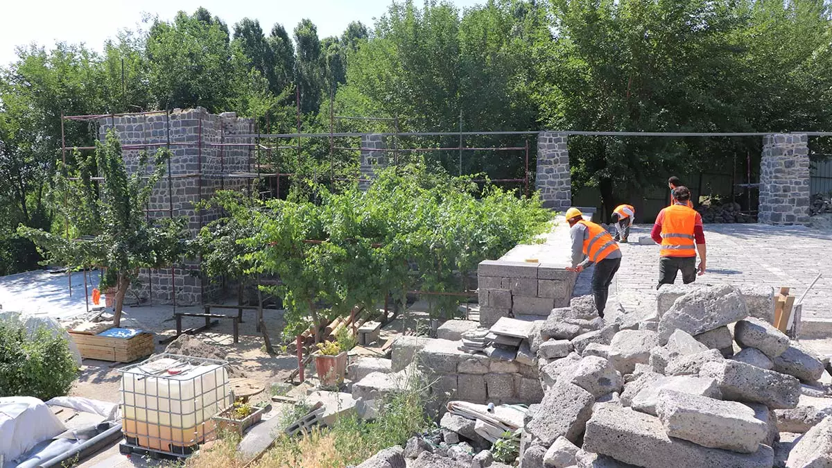 Diyarbakır'da tarihi su değirmeninde restorasyon