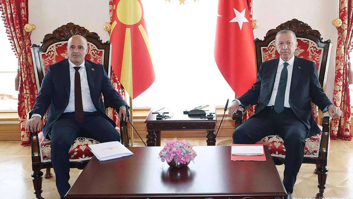 Erdoğan Kuzey Makedonya Başbakanı ile görüştü