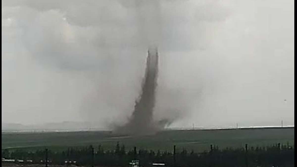 Eskişehir'de hortum kamerada