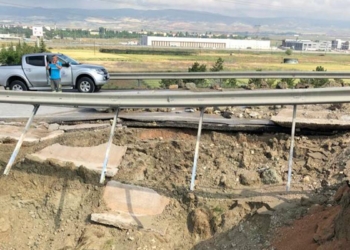 Şiddetli yağış Çamlıdere Barajı isale hattına zarar verdi