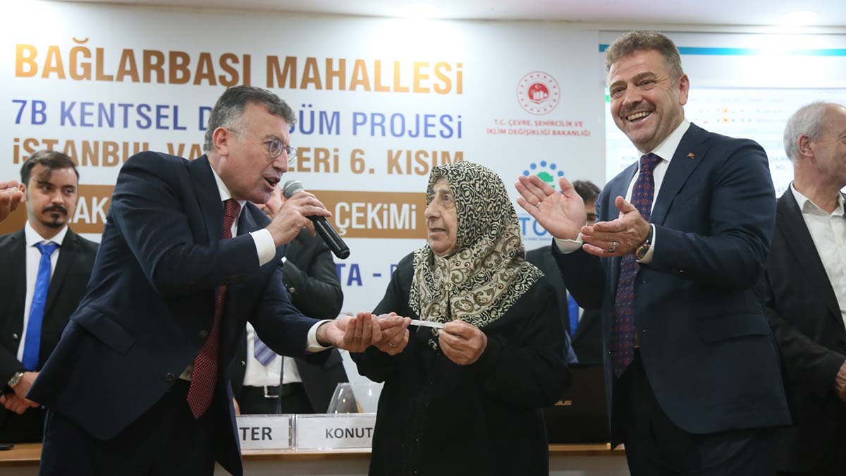 Gaziosmanpaşa'da Kentsel Dönüşüm kura çekimi