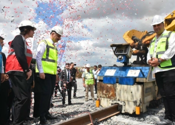 Halkalı-Kapıkule Demiryolu Hattı'na ilk kaynak