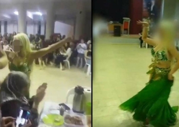 İlkokulda dansözlü etkinlik düzenlendi