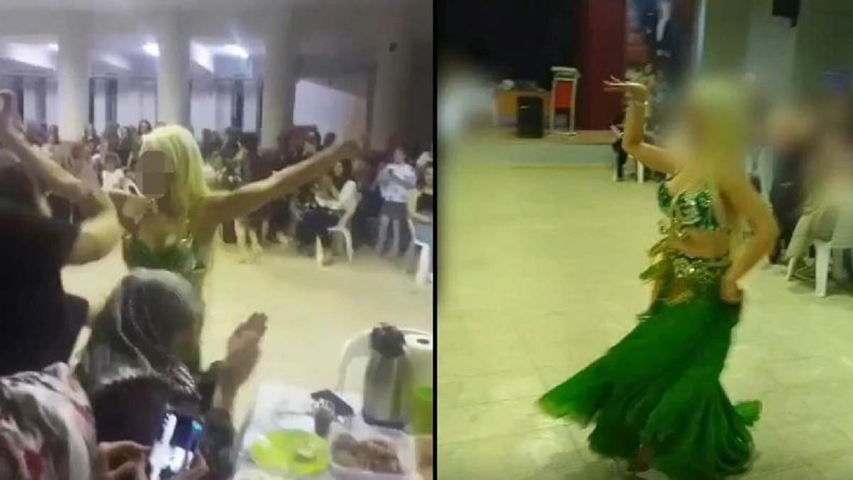 İlkokulda dansözlü etkinlik düzenlendi