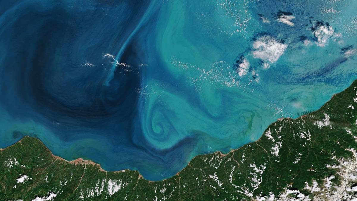 Karadeniz'in turkuaz rengi uzaydan görülüyor