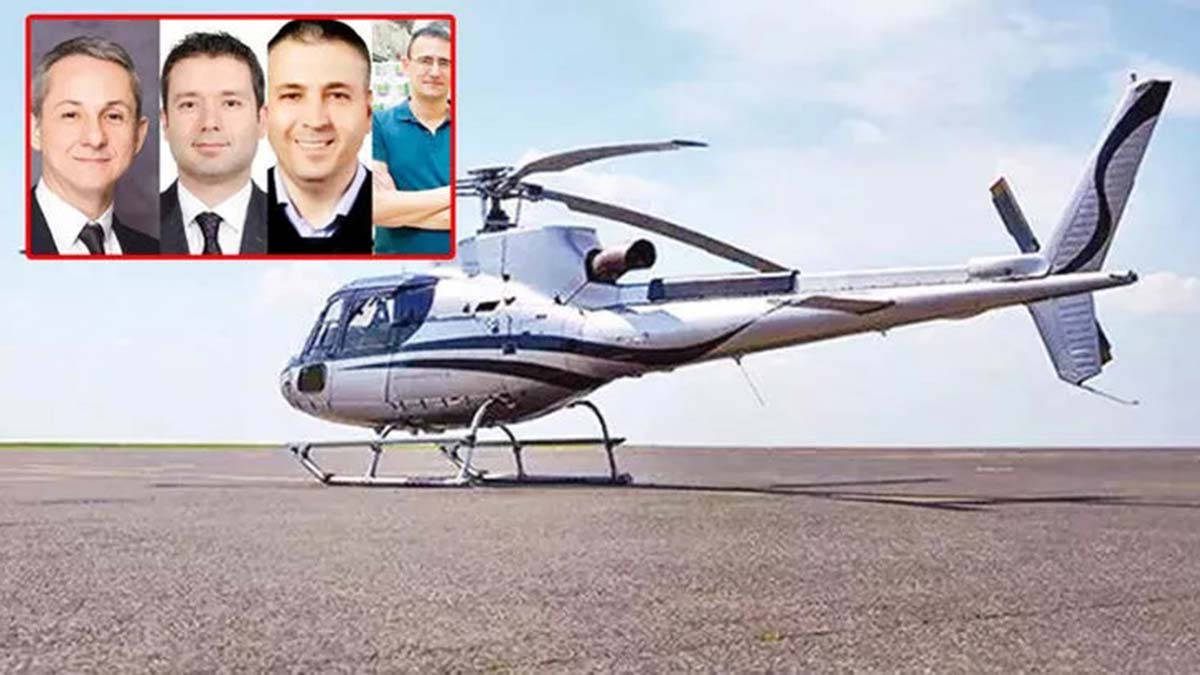 Kaybolan helikopterde cansız bedenleri bulundu