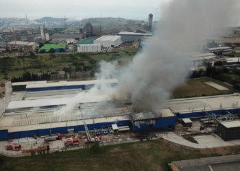 Kocaeli’de ilaç fabrikasında yangın