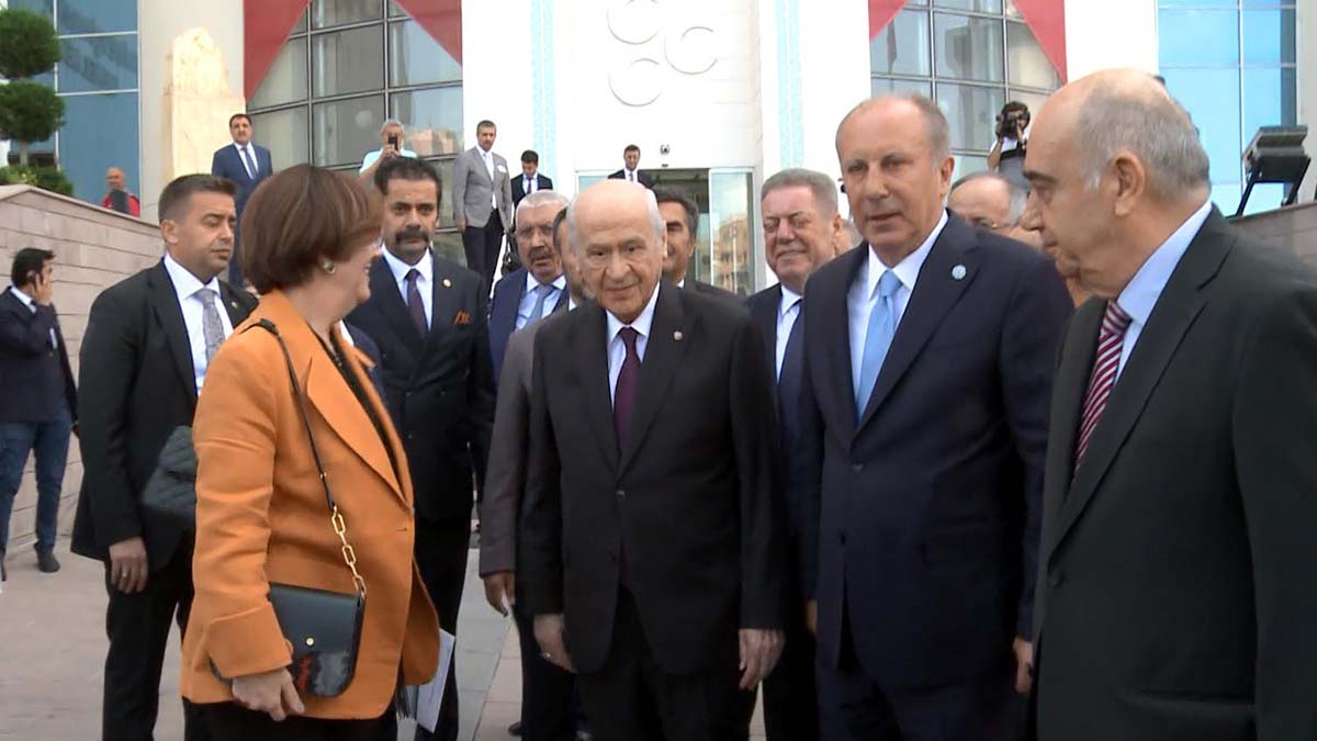 Muharrem İnce Bahçeli'yi ziyaret etti