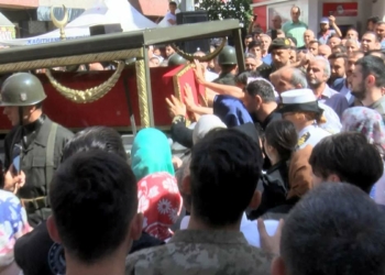 Şehit Sercan Baş baba evine getirildi