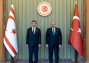 Şentop, KKTC Başbakanı Ünal Üstel'i kabul etti