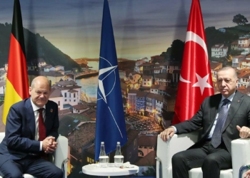 Erdoğan Almanya Şansölyesi Olaf Scholz'u kabul etti