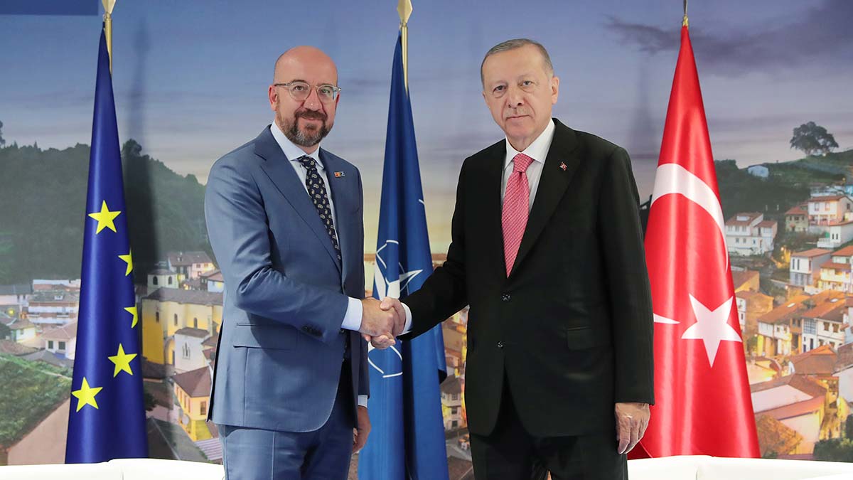 Erdoğan Charles Michel ile görüştü