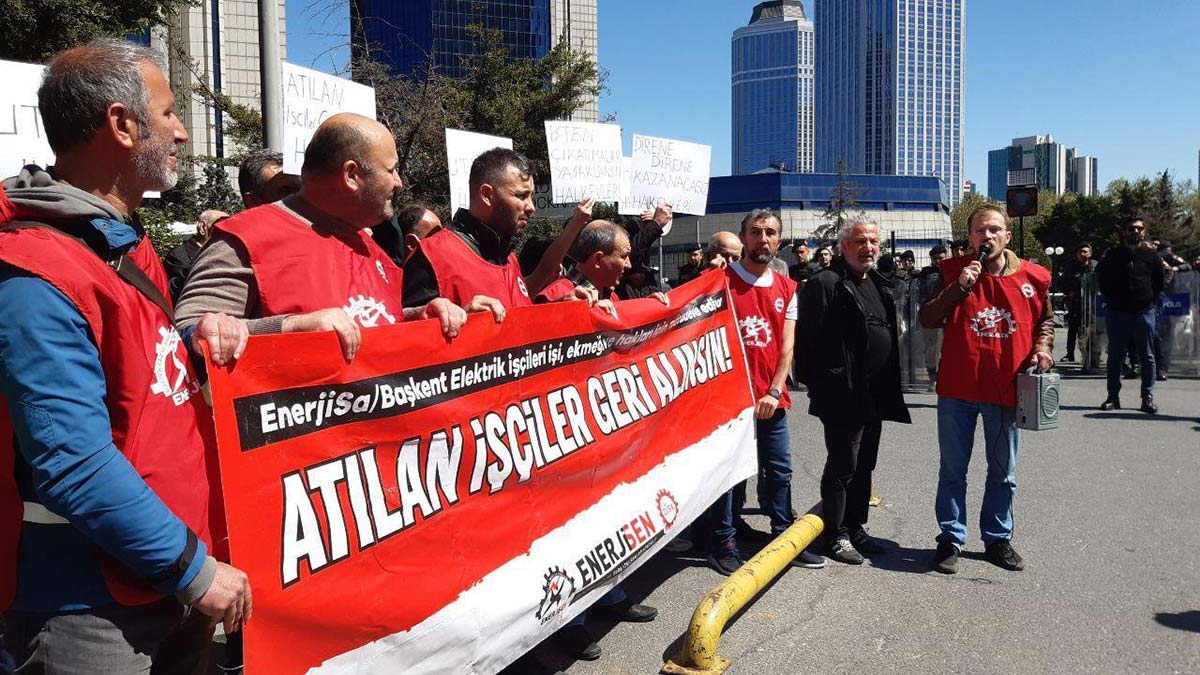 Enerjisa işçileri eylemde