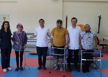 Engelsiz Yaşam Bakım Merkezi'nde yeniden yürüdüler