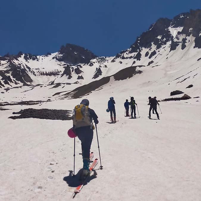 Erciyes'te haziran ayında kayak