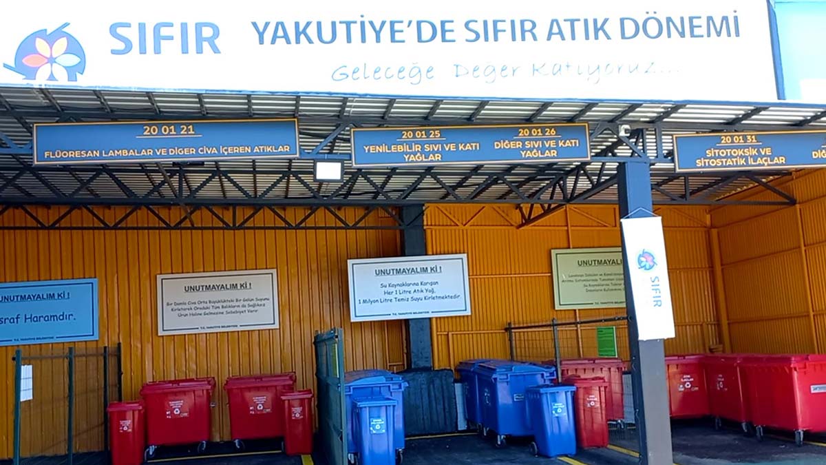Yakutiye'de 1'inci Sınıf Atık Getirme Merkezi kuruldu