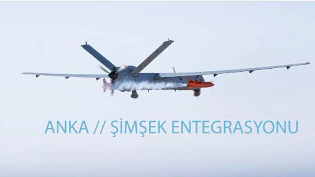 ANKA-Şimşek dronu istenilen bölgeye bırakıldı