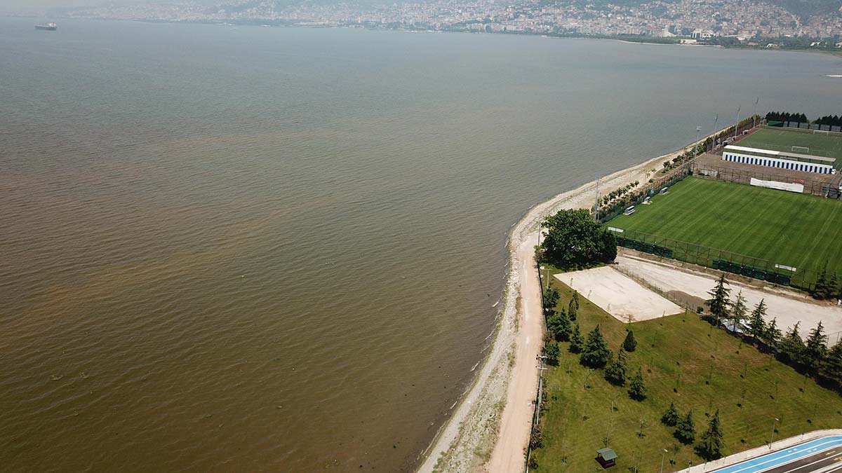 İzmit Körfezi'ne çamurlu su aktı