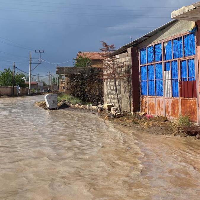 Nevşehir'de dolu ve sağanak
