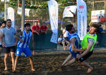 Köyceğiz'de Plaj Hentbol turnuvası