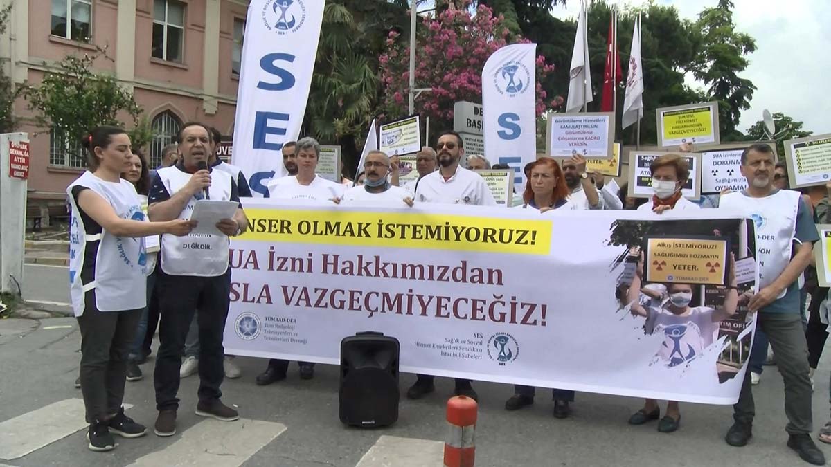 Radyoloji çalışanlarından basın açıklaması