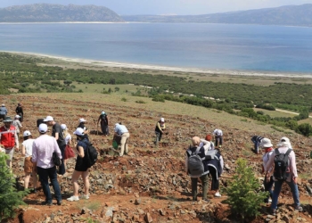 Salda Gölü kenarına 300 köknar fidanı dikildi