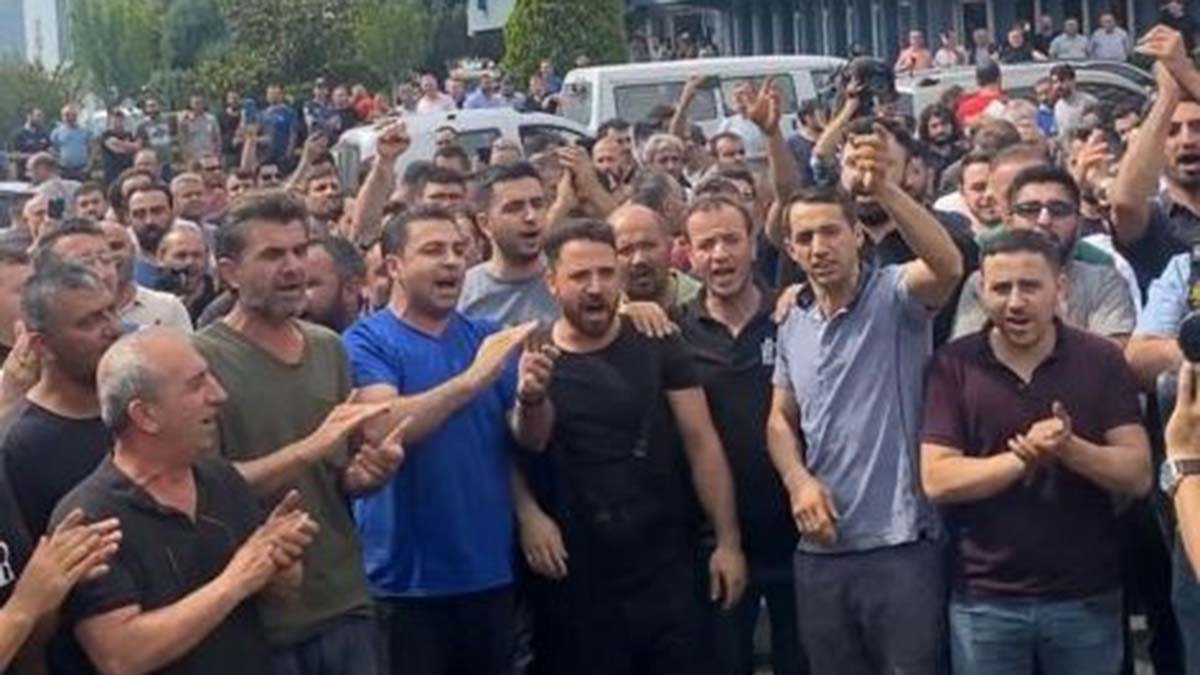 Güngören Sanayi Sitesi'nde esnaftan kira protestosu