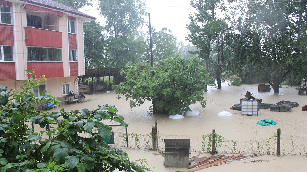 Zonguldak'ta dereler yükseldi, evler tahliye ediliyor