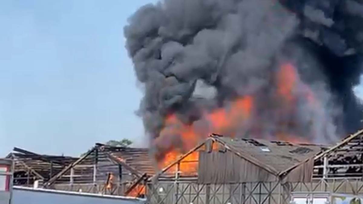 Ankara toptancı halinde yangın