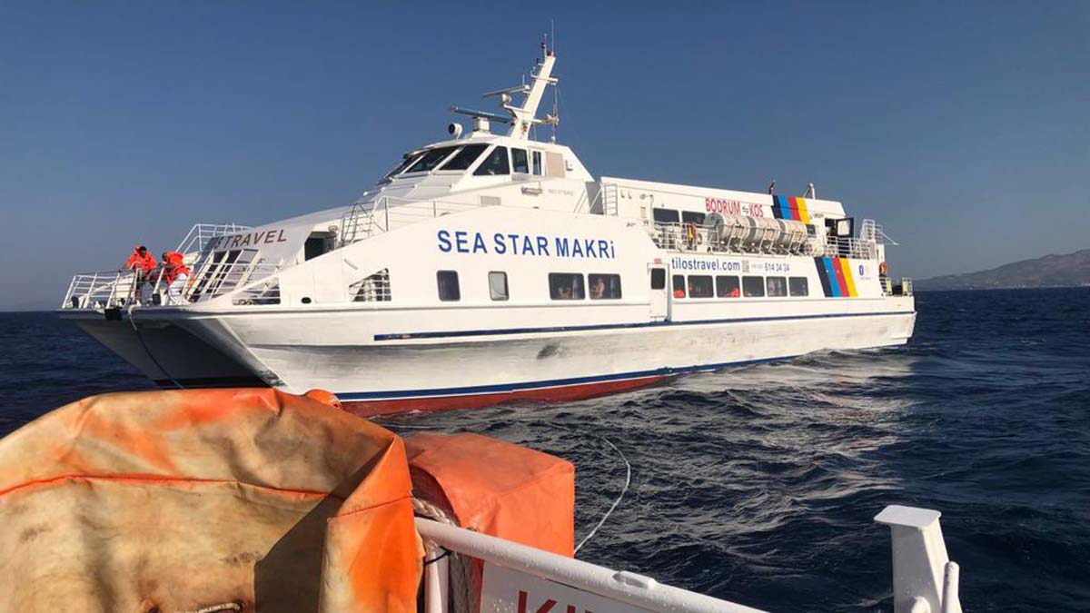 Arızalanan feribot ve 218 yolcu kurtarıldı