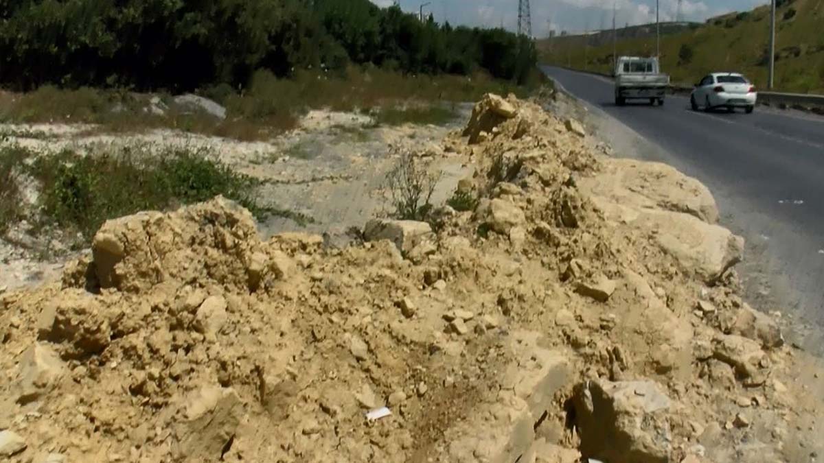 Başakşehir'de kaçak hafriyat dökümü