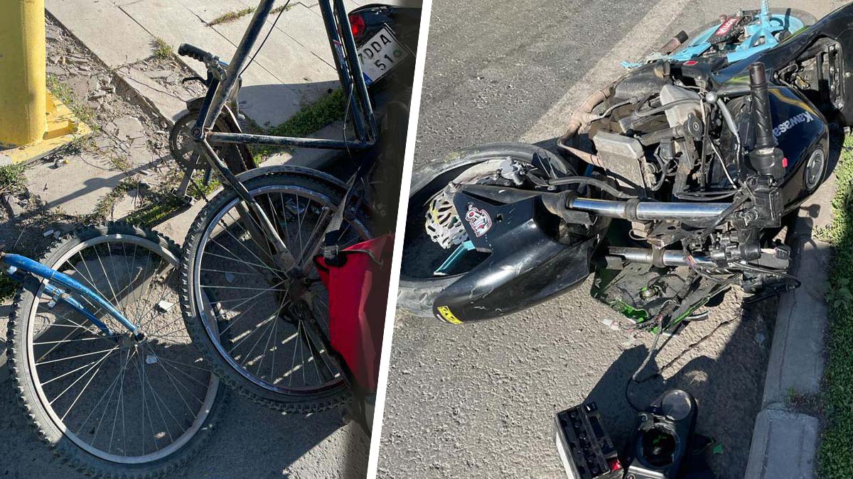 Motosikletle bisiklet çarpıştı; 3 ağır yaralı