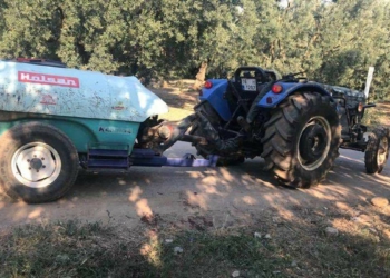 Dedesinin kullandığı traktörden düşen Sait öldü