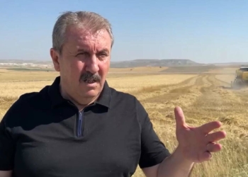 Destici, Eskişehir'de arpa hasadına katıldı