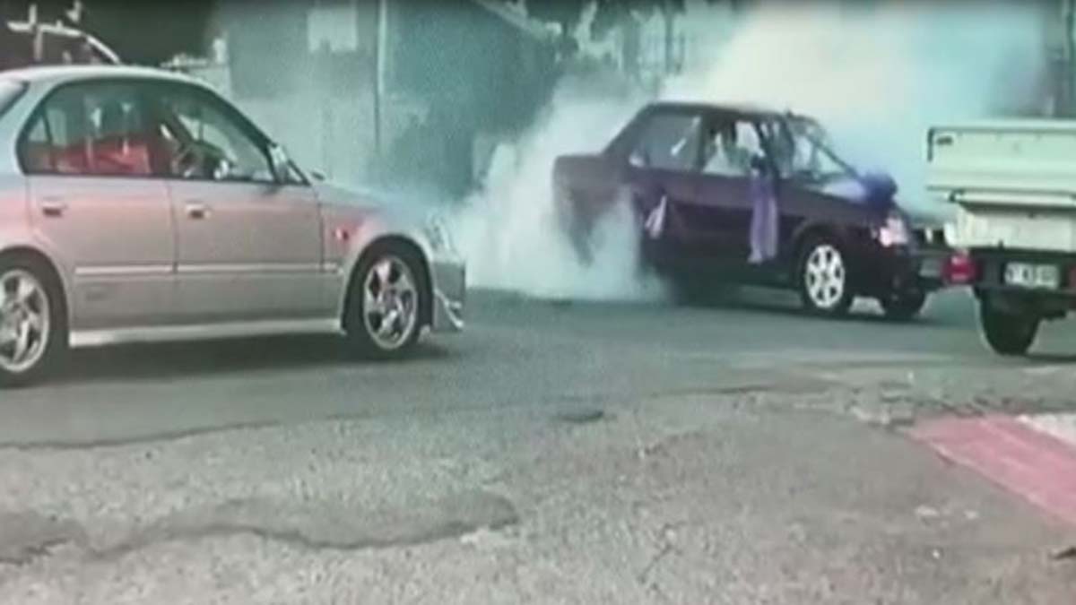 Düğün konvoyunda drift yapan sürücüye ceza