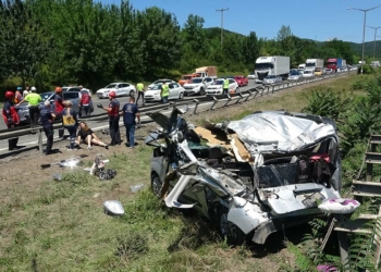 Düzce'de zincirleme kaza: 6 yaralı
