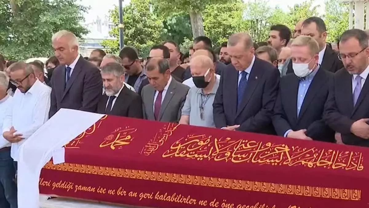 Erdoğan, gümüşdağ'ın annesinin cenazesinde