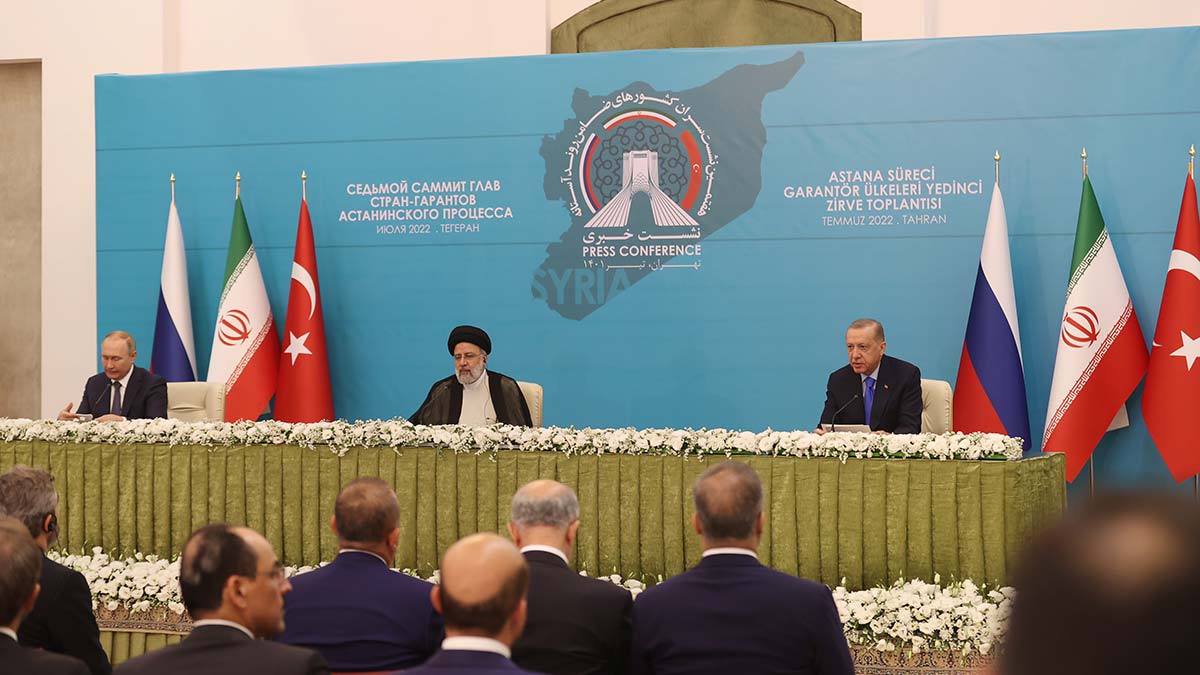 Erdoğan Putin ve Reisi'den ortak basın toplantısı