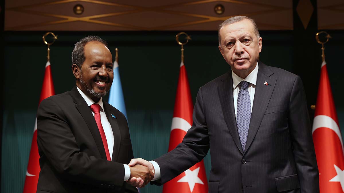 Erdoğan, Somali Cumhurbaşkanı ile görüştü