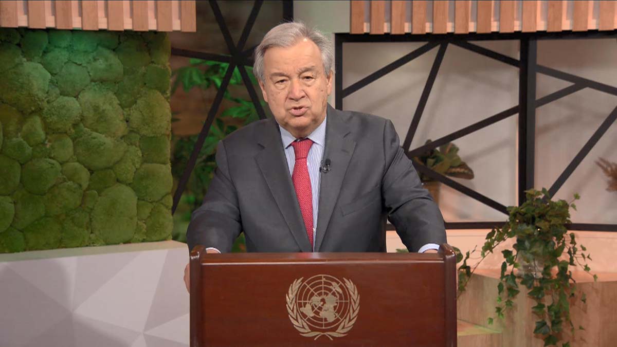 Guterres'ten iklim değişikliği açıklaması