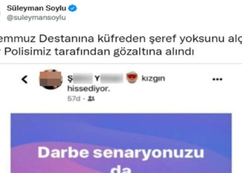 Hakaret içerikli 15 Temmuz paylaşımına gözaltı