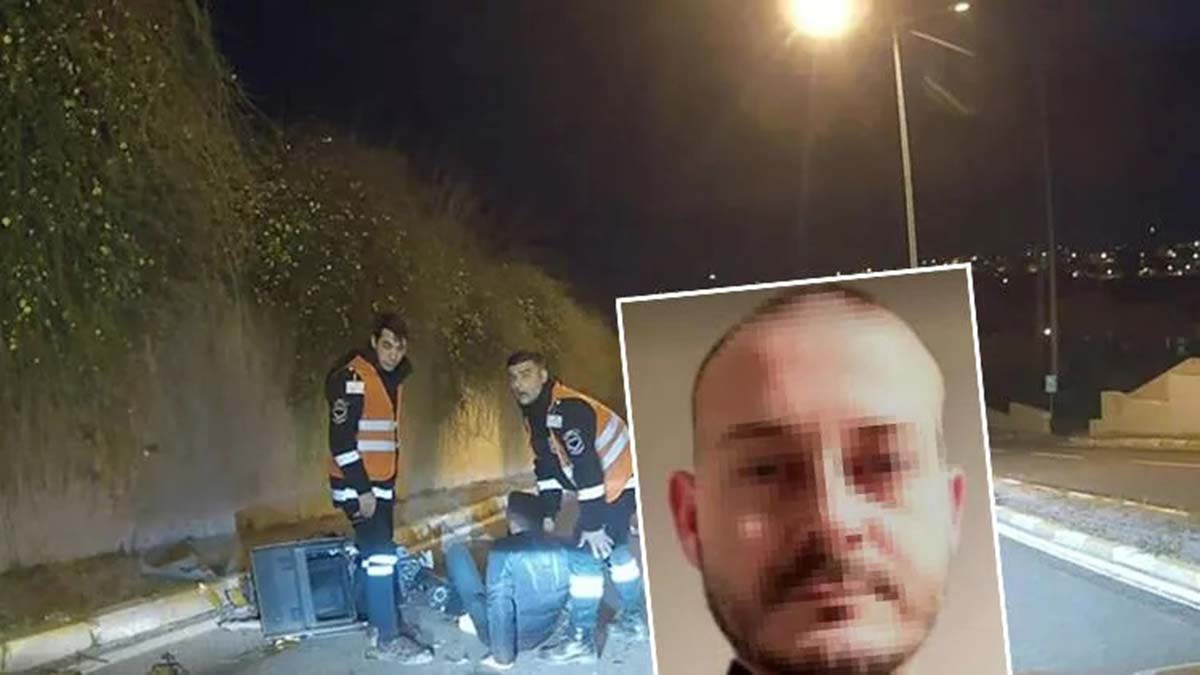 Hırsız sandığı motosikletliye otomobiliyle çarptı