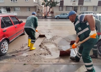 Keçiören'de sel felaketinin izleri temizleniyor