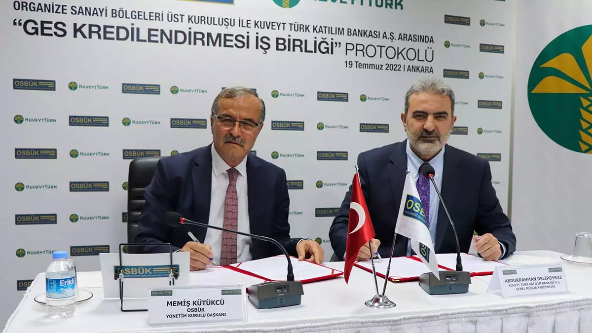 Osbük ve kuveyt türk'ten iş birliği protokolü