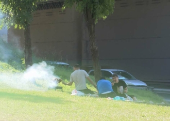 Orman yasakları sonrası otoyolda mangal keyfi