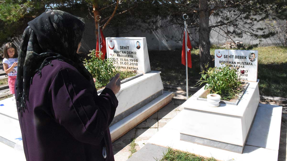 Şehit Bedirhan bebek ve annesi anıldı